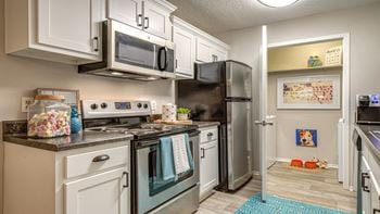 Chef-inspired kitchens feature stainless steel appliances